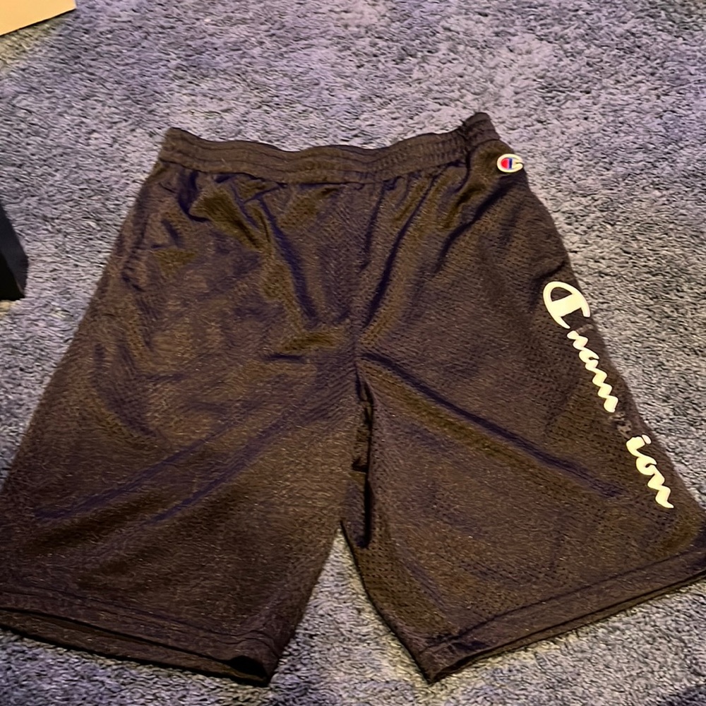 Black mesh champion shorts